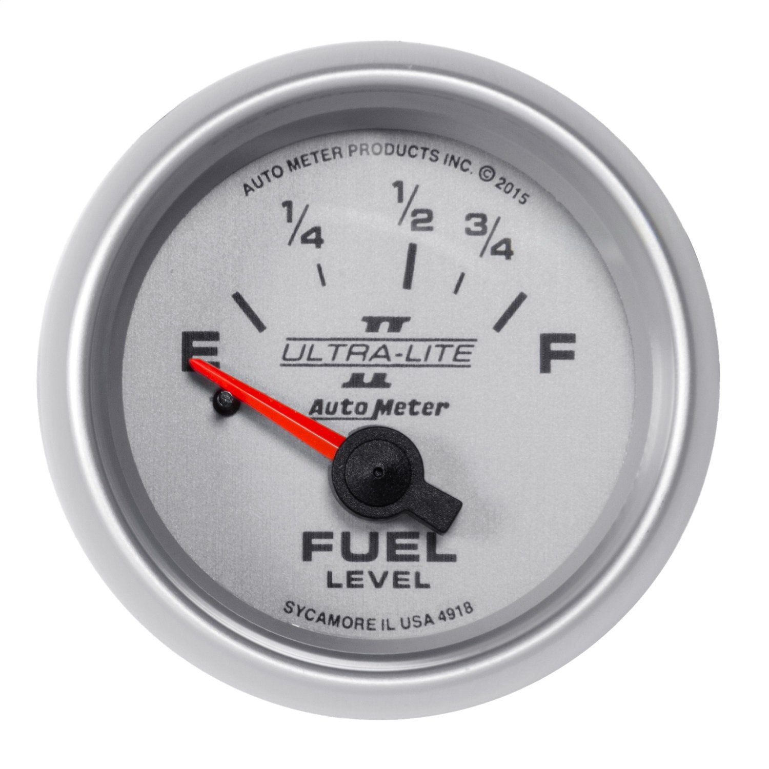 Fuel Level AutoMeter 4918 Gauge, 2 1/16", 16Ωe to 158Ωf, Elec, Ultra-Lite Ii