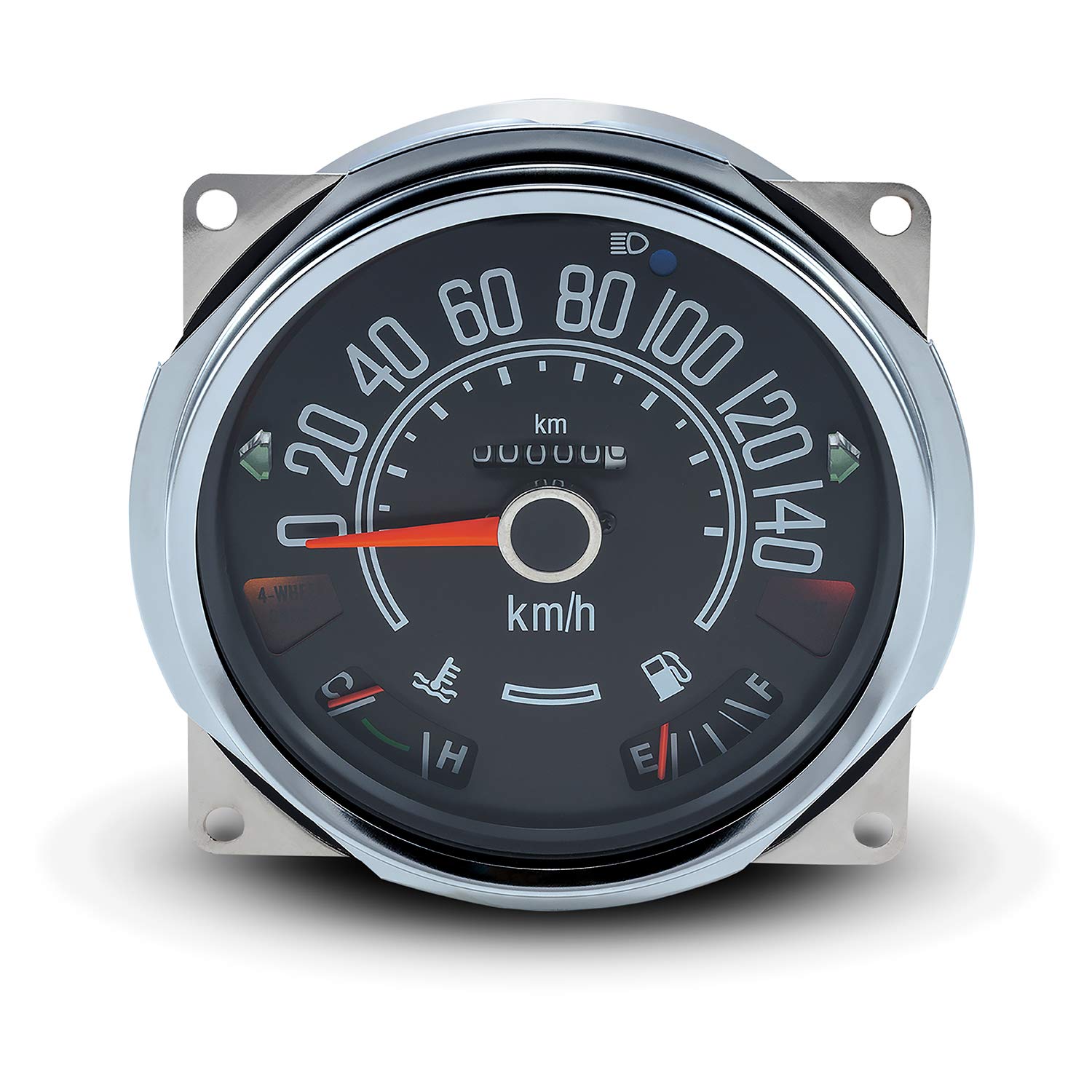 17205.03 | Omix-Ada | Speedometer Cluster, 0-140 KPH | OE Reference: 5761112 | Fits 1980-1986 Jeep CJ5 / CJ7 / CJ8