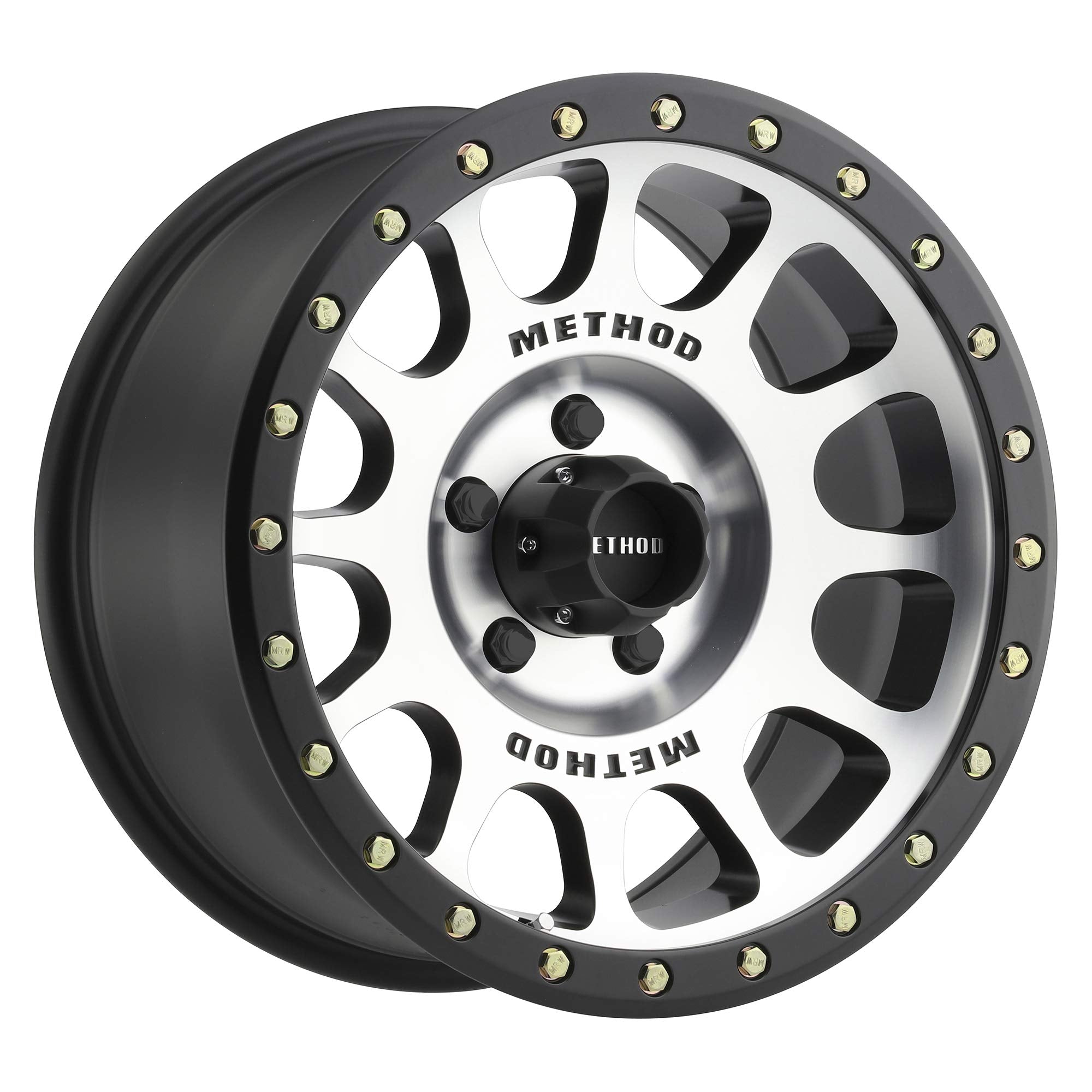 305 NV Method Race Wheels Machined/Black Street Loc 16x8" 5x4.5", 0mm offset 4.5" Backspace, MR30568012300