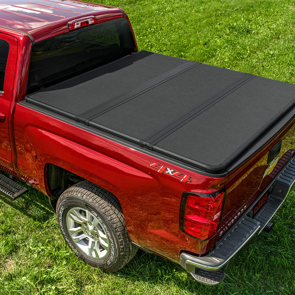 Extang RealTruck Solid Fold 2.0 Toolbox Hard Folding Truck Bed Tonneau Cover | 84653 | Fits 2020 - 2025 Chevy/GMC Silverado/Sierra, 2020 2500/3500HD (w/o factory side storage box) 6' 10" Bed (82.2")