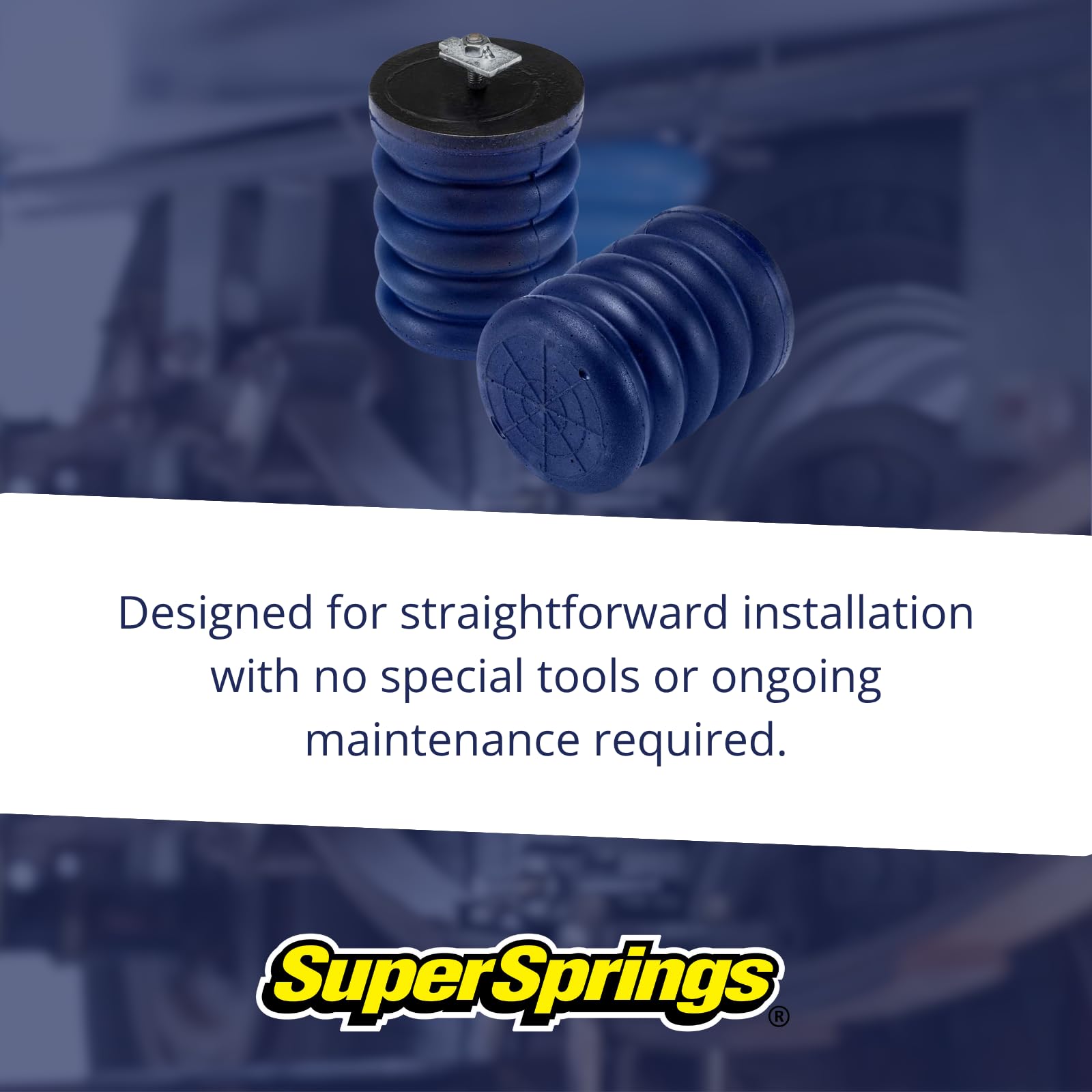 SumoSprings Rear for Chevrolet Express 2500|3500, GMC Savana 2500|3500, Blue SuperSprings SSR-205-40