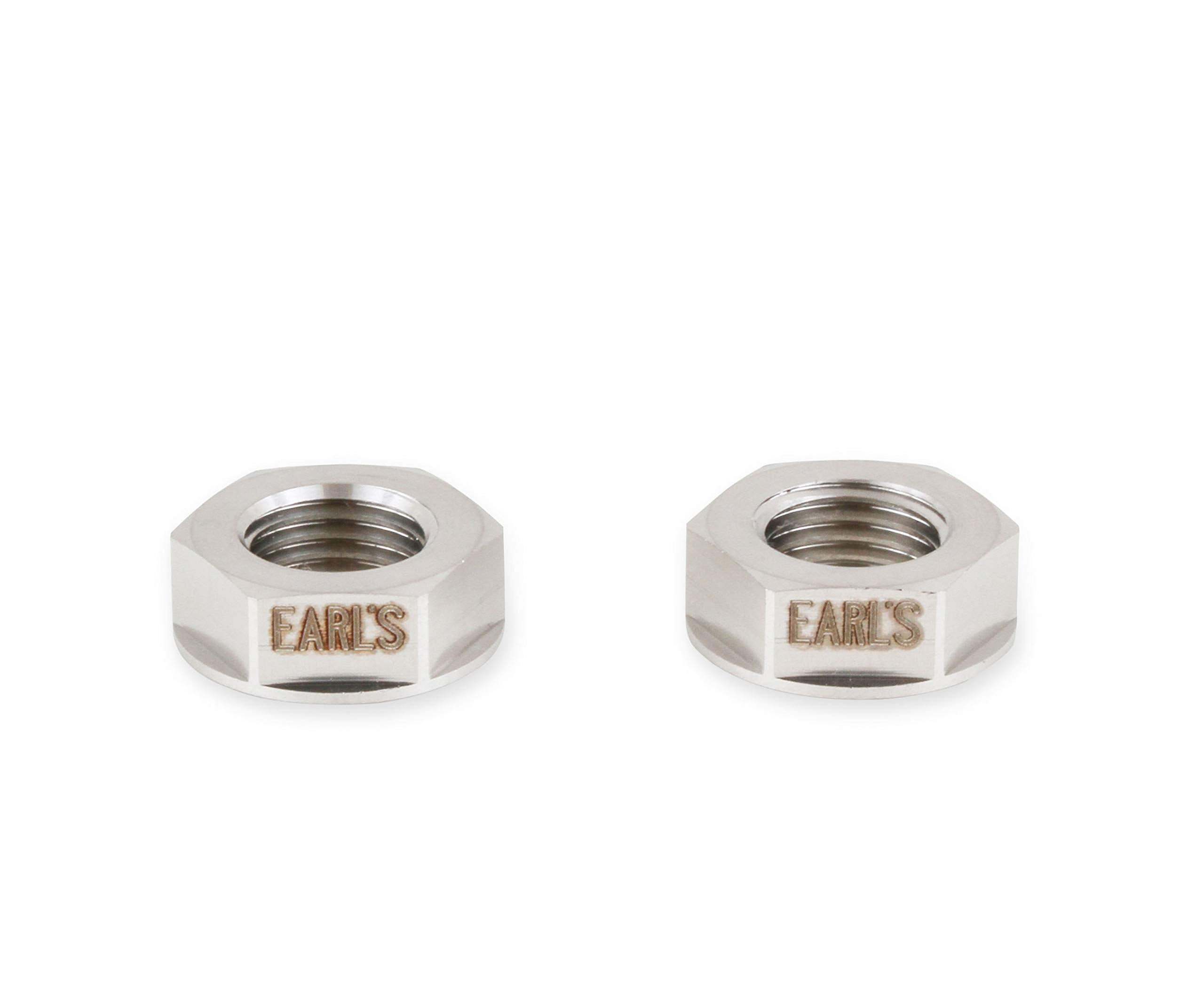 3An Flanged Bulkhead Nut, S.S, Earl's 2 Pk