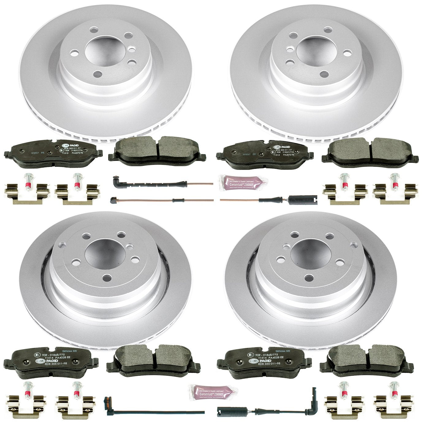 Power Stop ESK5632 Euro-Stop Brake Kit Front & Rear For Land Rover Range Rover 2006-2009 [Model Specific]