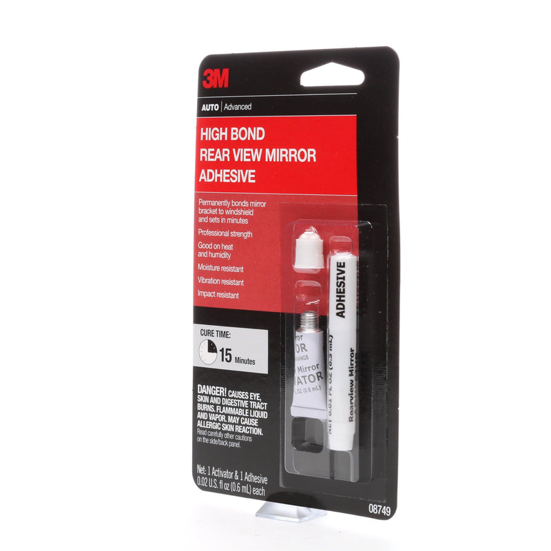 3M Rearview Mirror Adhesive High-Bond, 08749, 0.02 fl oz, 1 Per Pack