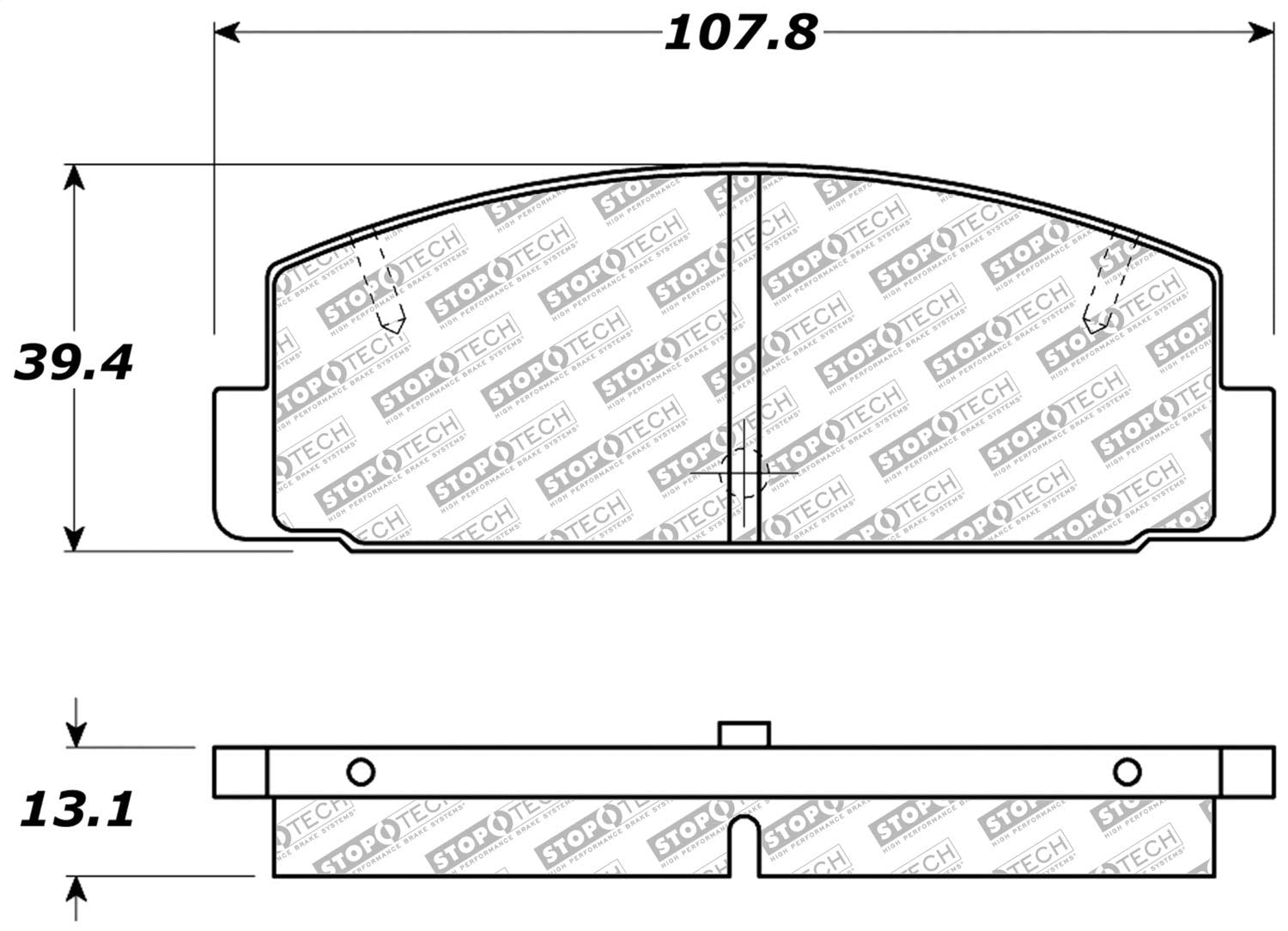 Brake Pads StopTech 305.03320 Street Select with Hardware