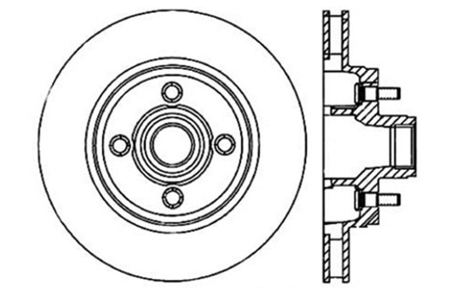 Sport Drilled/Slotted Brake Rotor StopTech 127.61026L (Front Left), 1 Pack