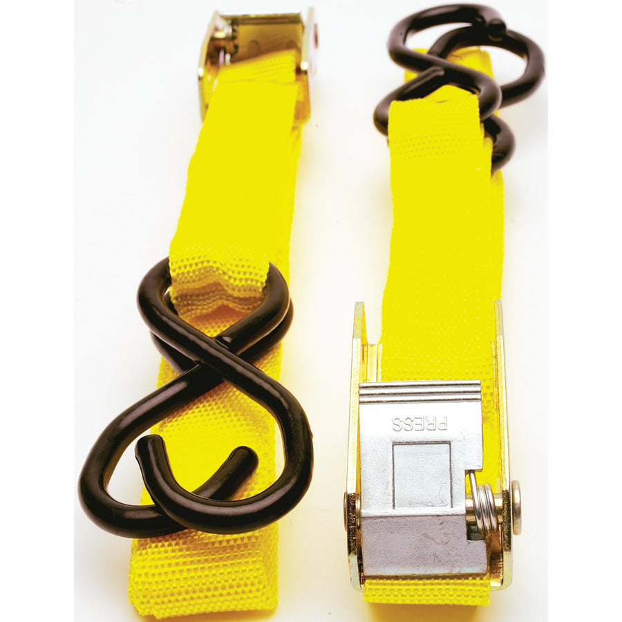 Heavy Duty Performance Tool 1927 Steel Cam Buckle Tie Down Straps with Plated Buckle for Durability and Security - Perfect for Towing, Hauling and More