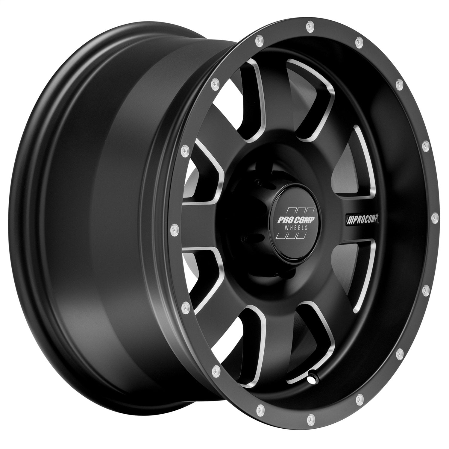 Series 73 PRO COMP WHEELS Satin Black Milled (17x9 / 5x5 / -6mm)