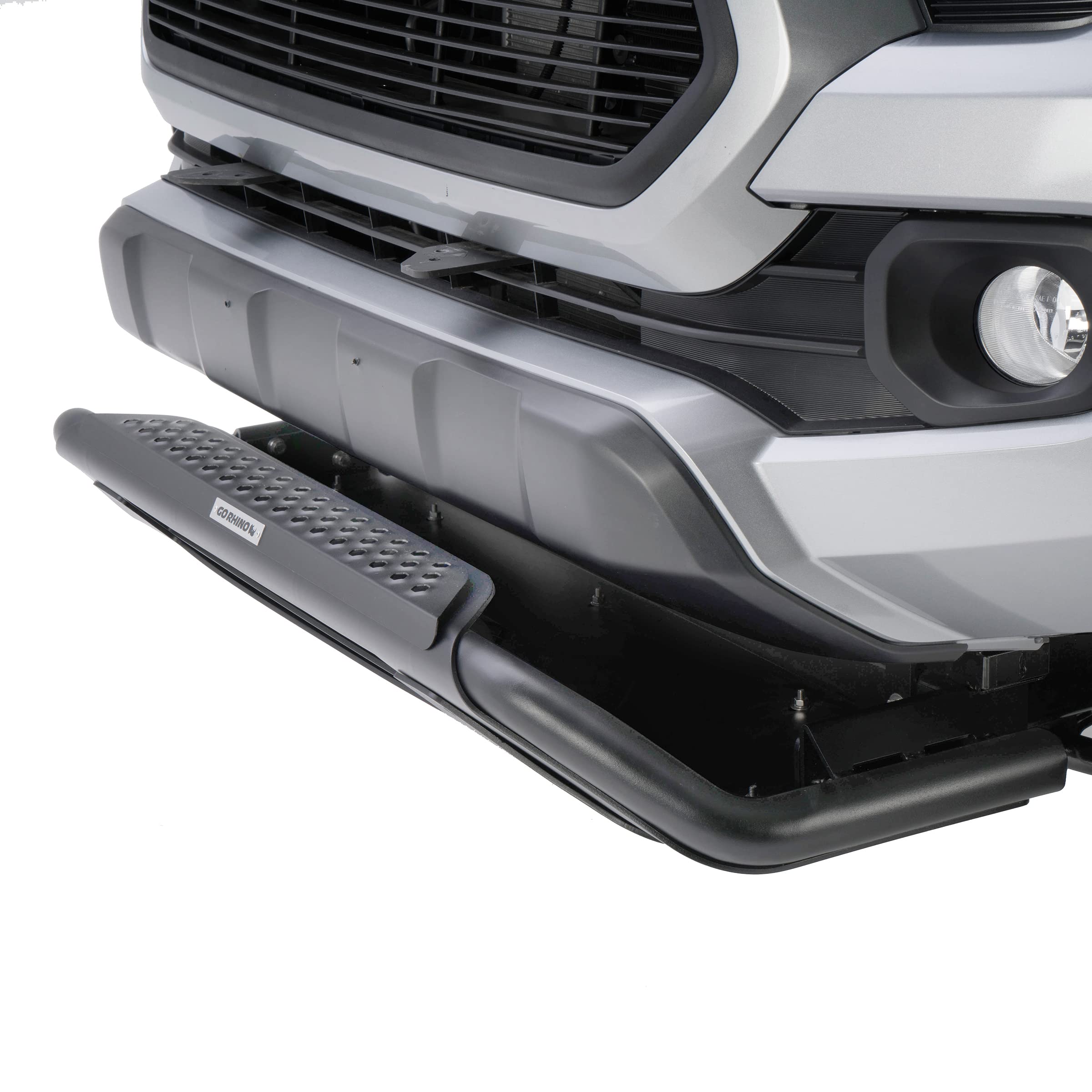 Go Rhino Bull Bar RC3 Skid Plate w/ Center Steel Step, Hole for 20" Single Row LED Light Bar, & Mounting Brackets | 562970T | Fits 2019 - 2021 Chevrolet Silverado 1500; 2022 LTD (See description)