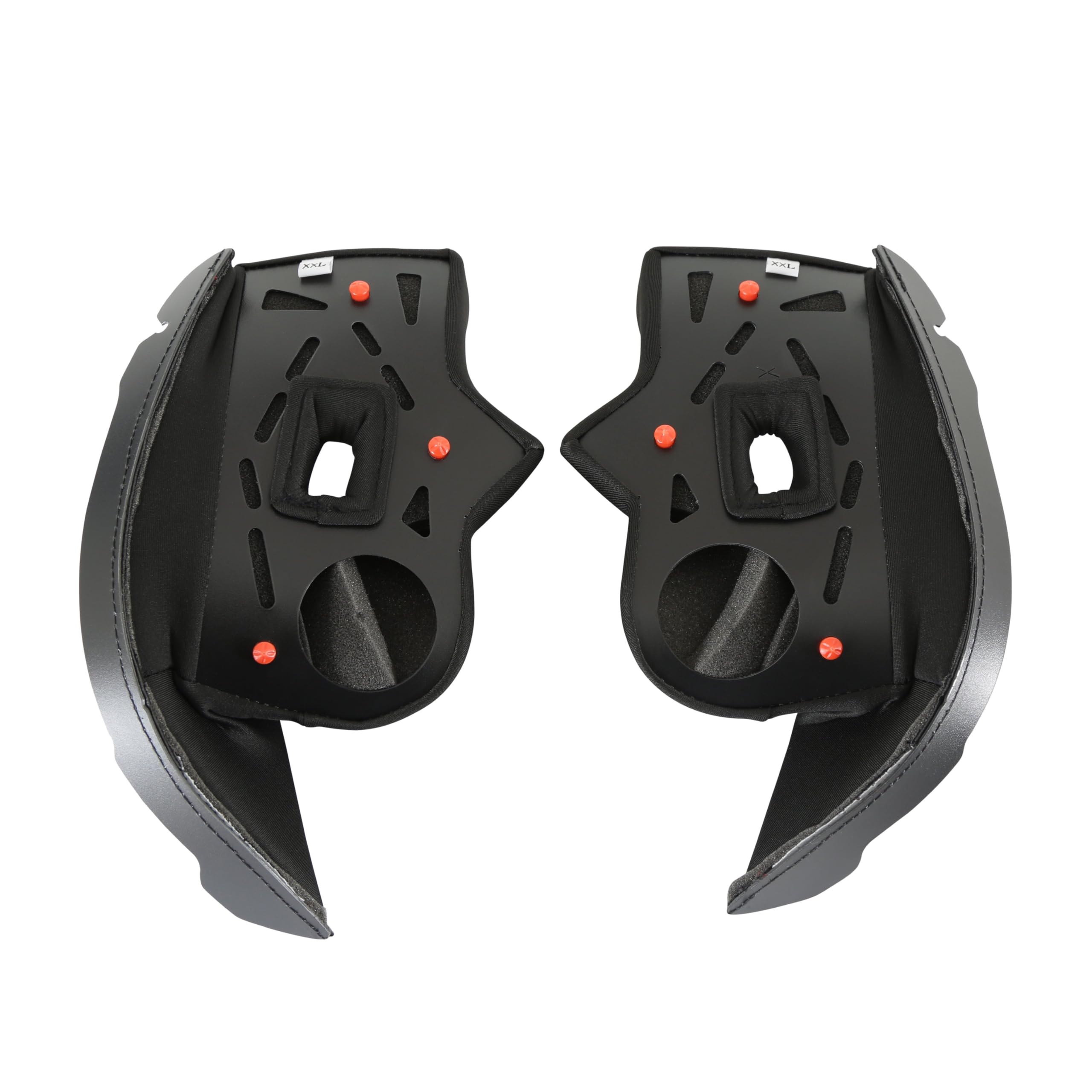 Simpson Motorcycle MOD Bandit Helmet MBCPLG - Cheek Pads - Large - Black - Pair