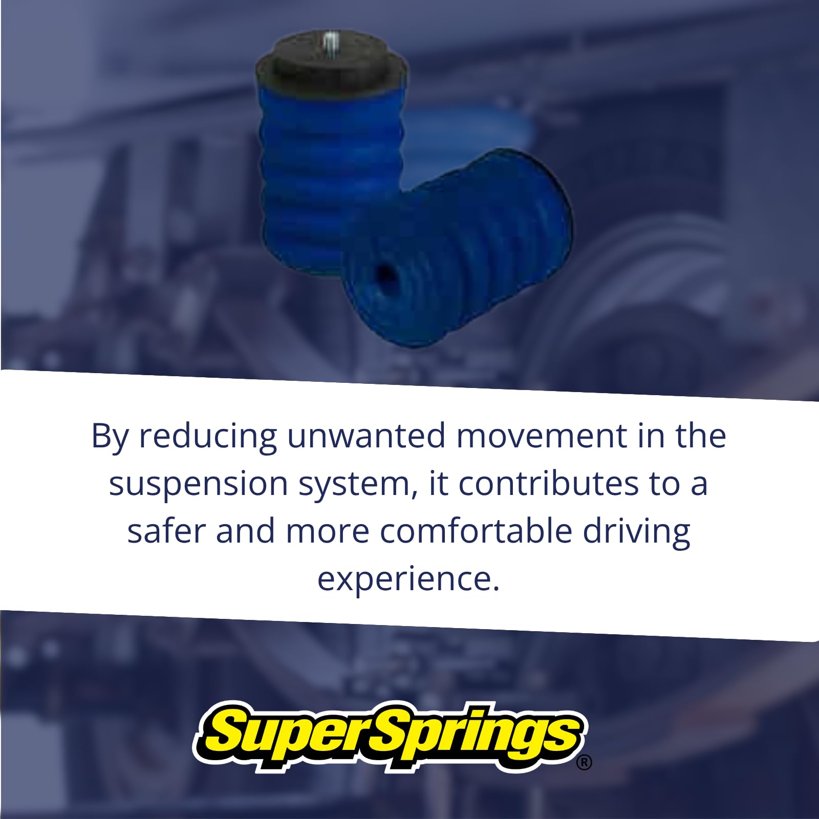 SuperSprings SSR-141-40 Blue SumoSprings Left and Right Rear fits 2019 2023 Ranger 4x2 4x4 | Reduces Rear End Sag, Decreases Vibration & Stabilizes Sway