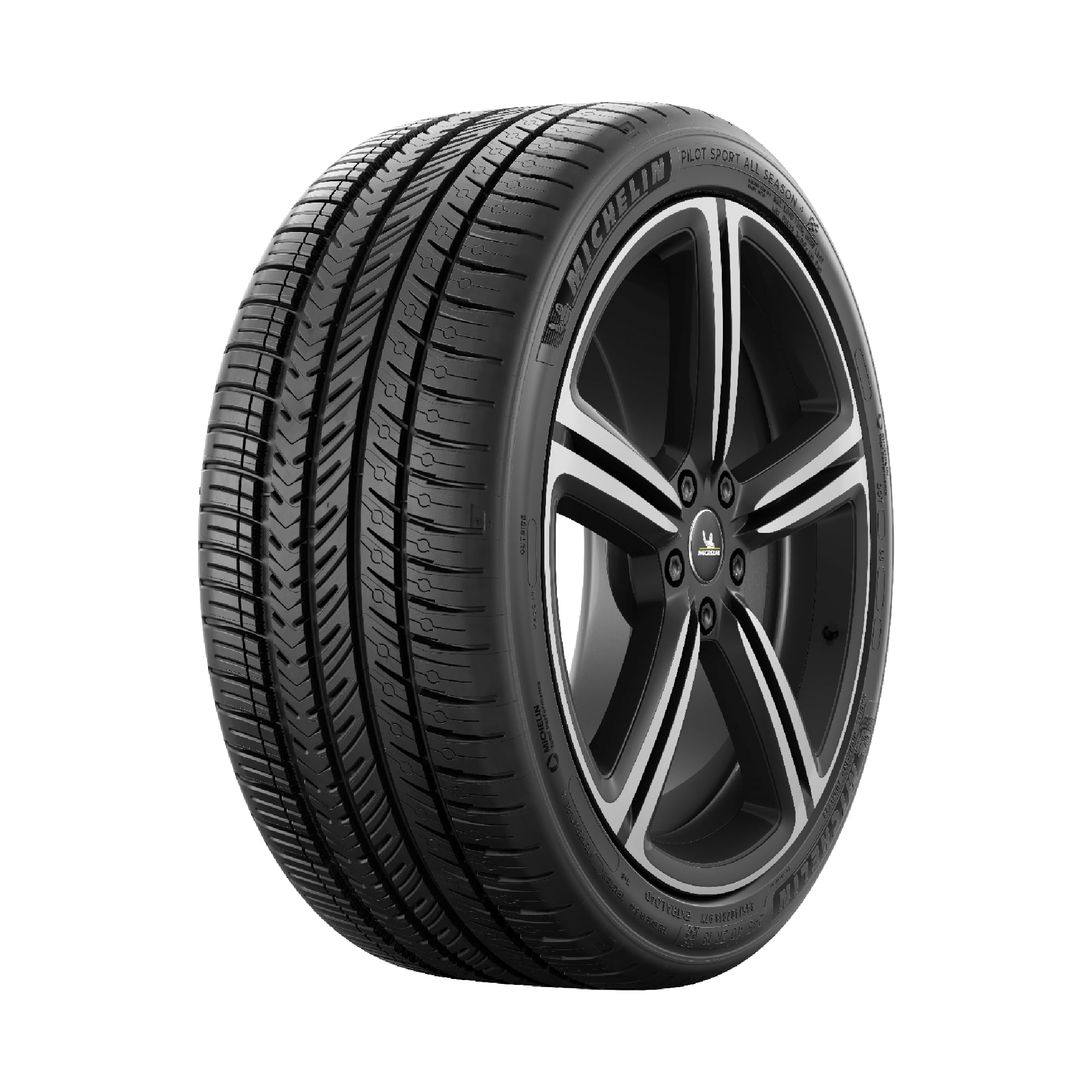Pilot Sport MICHELIN All-Season 4 Car Tire for Sport and Performance Cars, 295/30ZR20/XL 101Y