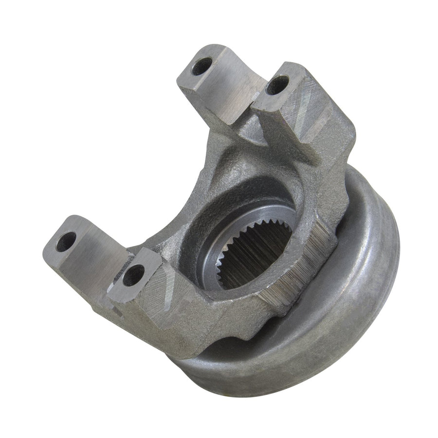 Yoke for GM 9.5 Differential Yukon Gear & Axle (YY GM12470384) for '98 and newer GM 9.5" with a 1350 U/joint size and triple lip design. 3.625" snap ring span, 1.188" cap diameter