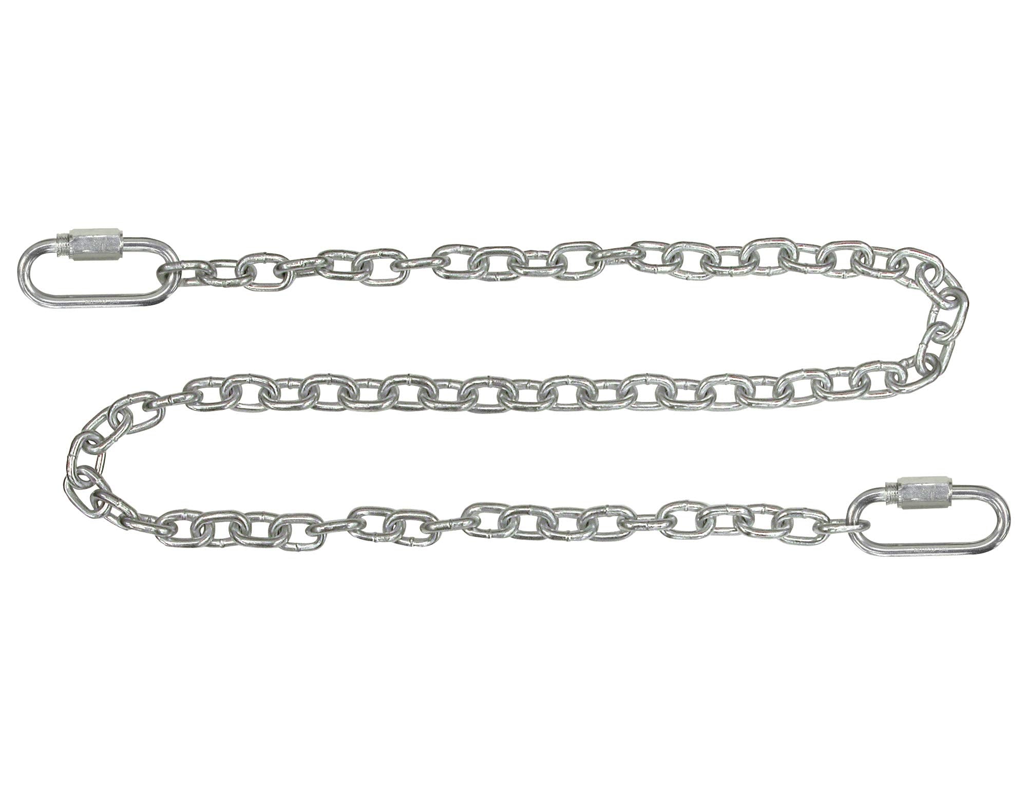 Buyers Products 11220 Safety Chain Class 2 & 3 Trailer with Quick Link Connectors, 72" Chain, 9/32" Chain Diameter, 5,000lb MGTW, Threaded Quick Link for Trailers, Swings, Versatile & Strong Silver