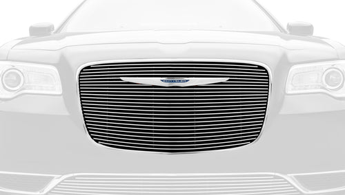 2015-2018 Chrysler 300 T-Rex Grilles Billet Grille, Polished, 1 Pc, Overlay - PN #21436