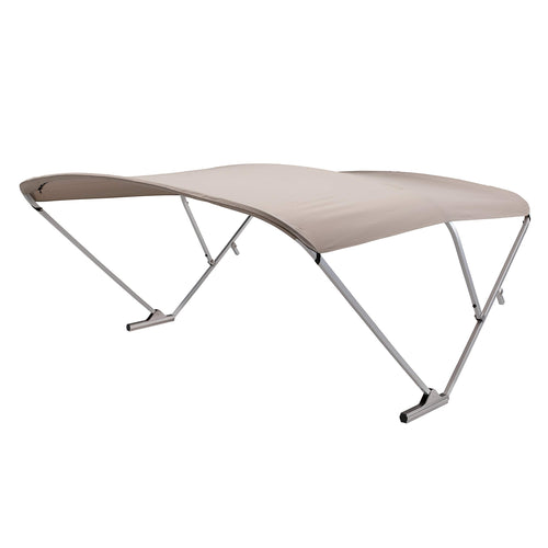 Pontoon Power Bimini Top SureShade fits 92-102" W, Clear Anodized Aluminum Frame, 10' Marine-Grade Canvas, Rail Mounted Controller, Bluetooth® Capability, Quick Connect Install, Beige – 2024050709