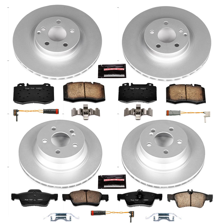 Power Stop CRK6598 Z23 Evolution Front and Rear Geomet Coated Brake Kit For Mercedes-Benz CLS500 2006 [Model Specific]