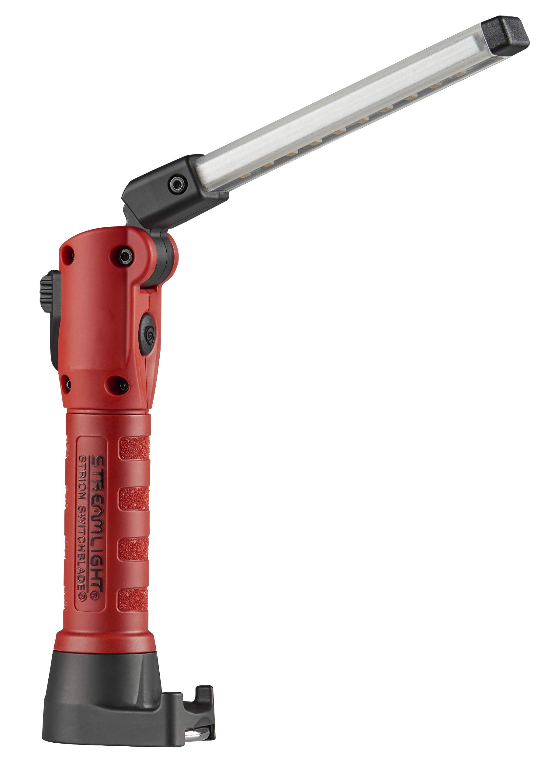 Streamlight Strion 74854 Switchblade 500-Lumen Rechargeable Compact Multi-Function LED Work Light with Color-Rite Technology and AC Piggyback Charger, Red