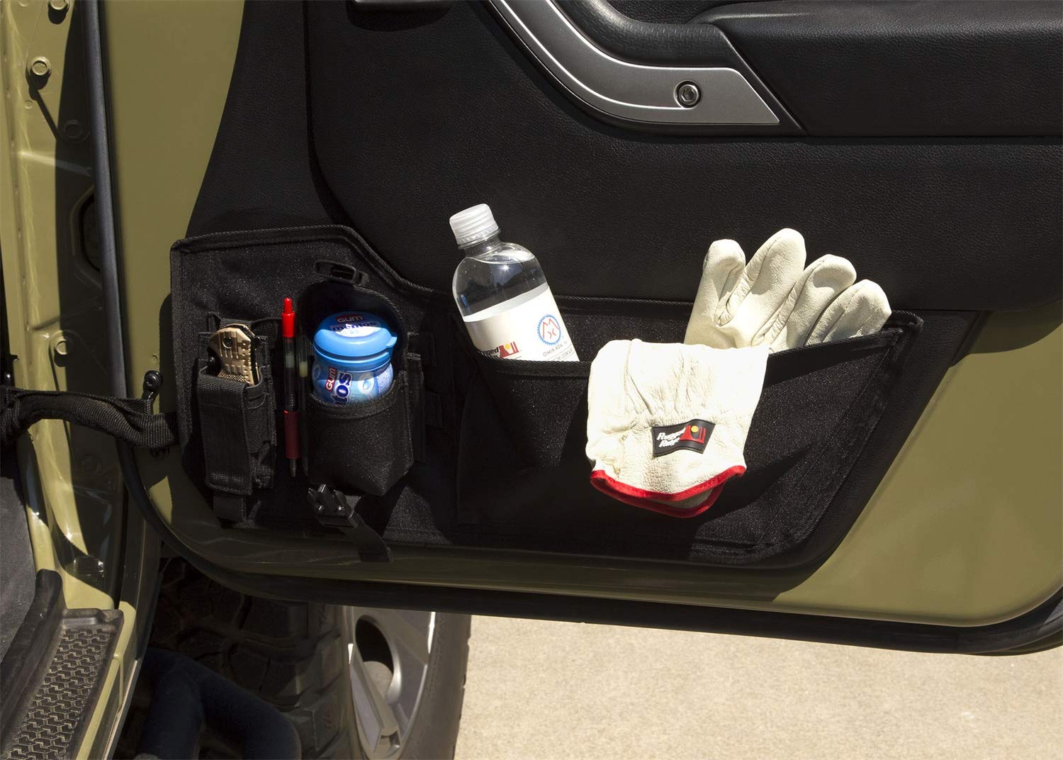 Storage Panel Rugged Ridge for Jeep Wrangler JK/JKU | Polyester, Black | 13551.75 | Fits 2011-2018 Jeep Wrangler JK/JKU