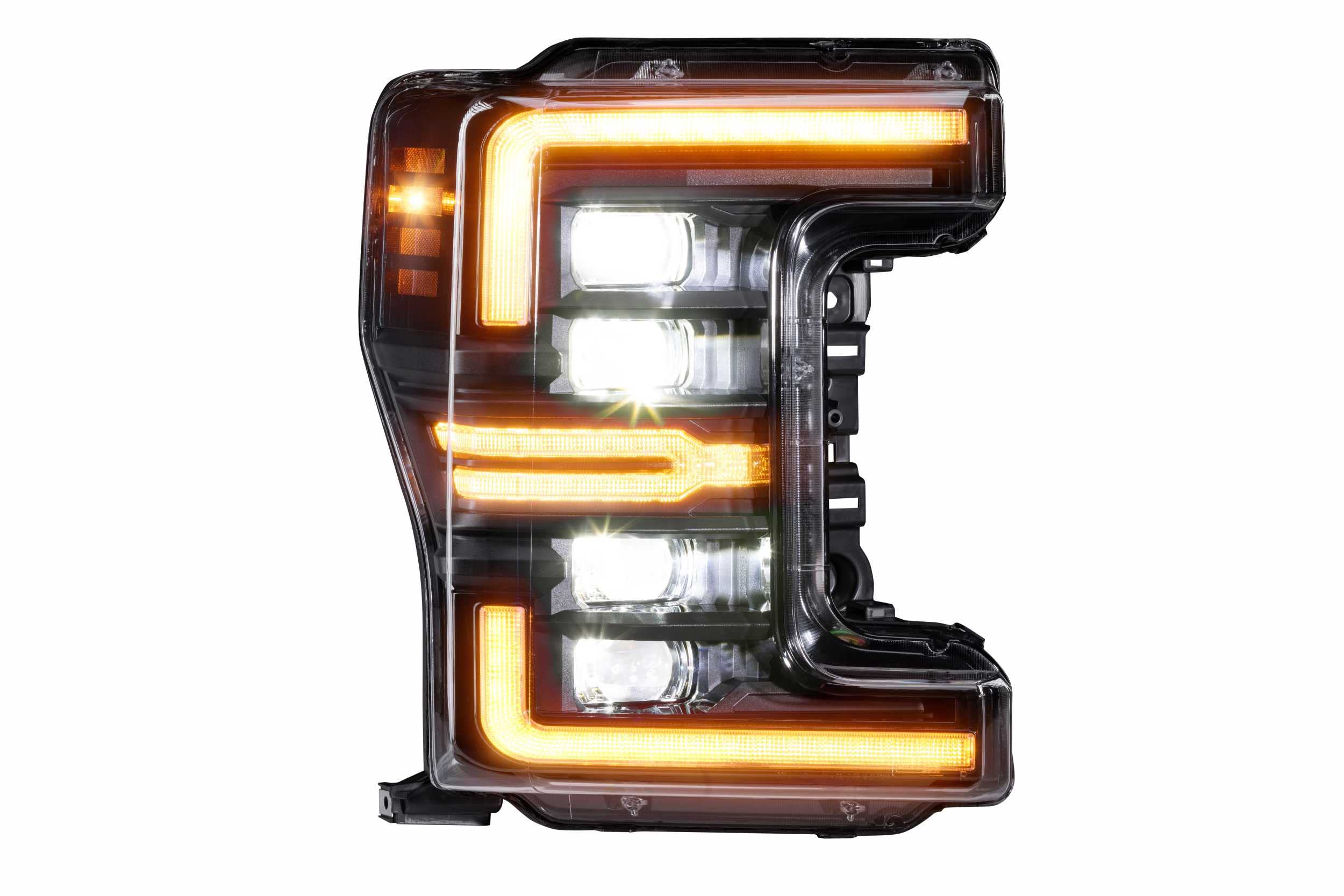 Morimoto XB LED Headlights Amber DRL (Gen 2) Fits Ford Super Duty 2017-2019, Plug and Play Pair of LED Headlight Assemblies (LF503.2-A-ASM)