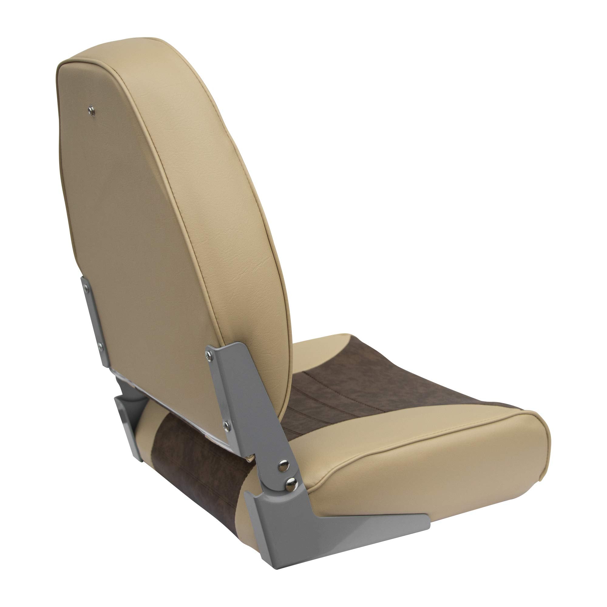 8WD588PLS-662 Wise Standard High Back Boat Seat, Sand/Brown