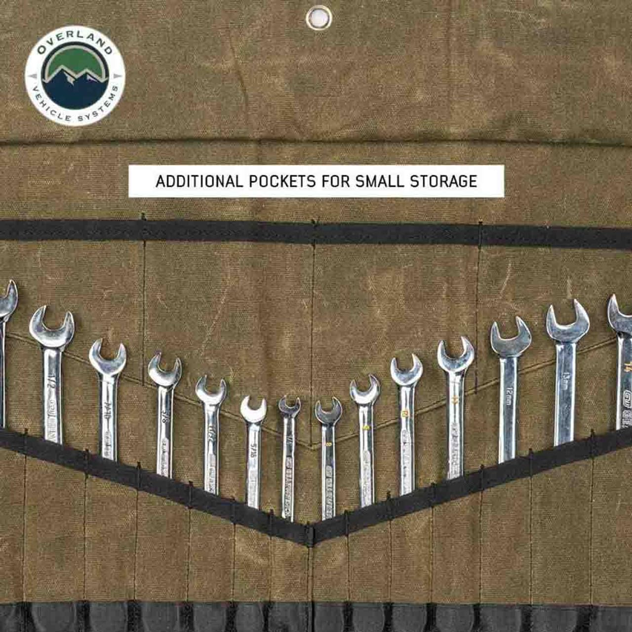 Wrench Tool Roll Overland Vehicle Systems #16 Waxed Canvas Storage Bags