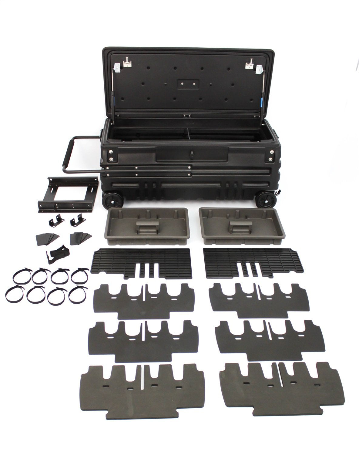 DU-HA Squad Box, Portable Storage Truck/SUV/Jeep with Internal Latch & Slide Bracket, Black, Part #70671