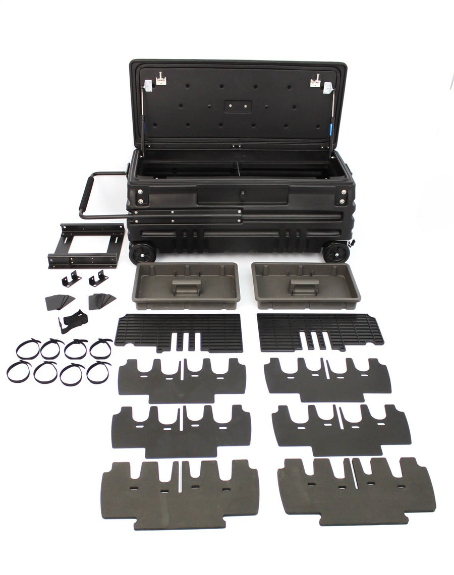 DU-HA Squad Box, Portable Storage Truck/SUV/Jeep with Internal Latch & Slide Bracket, Black, Part #70671