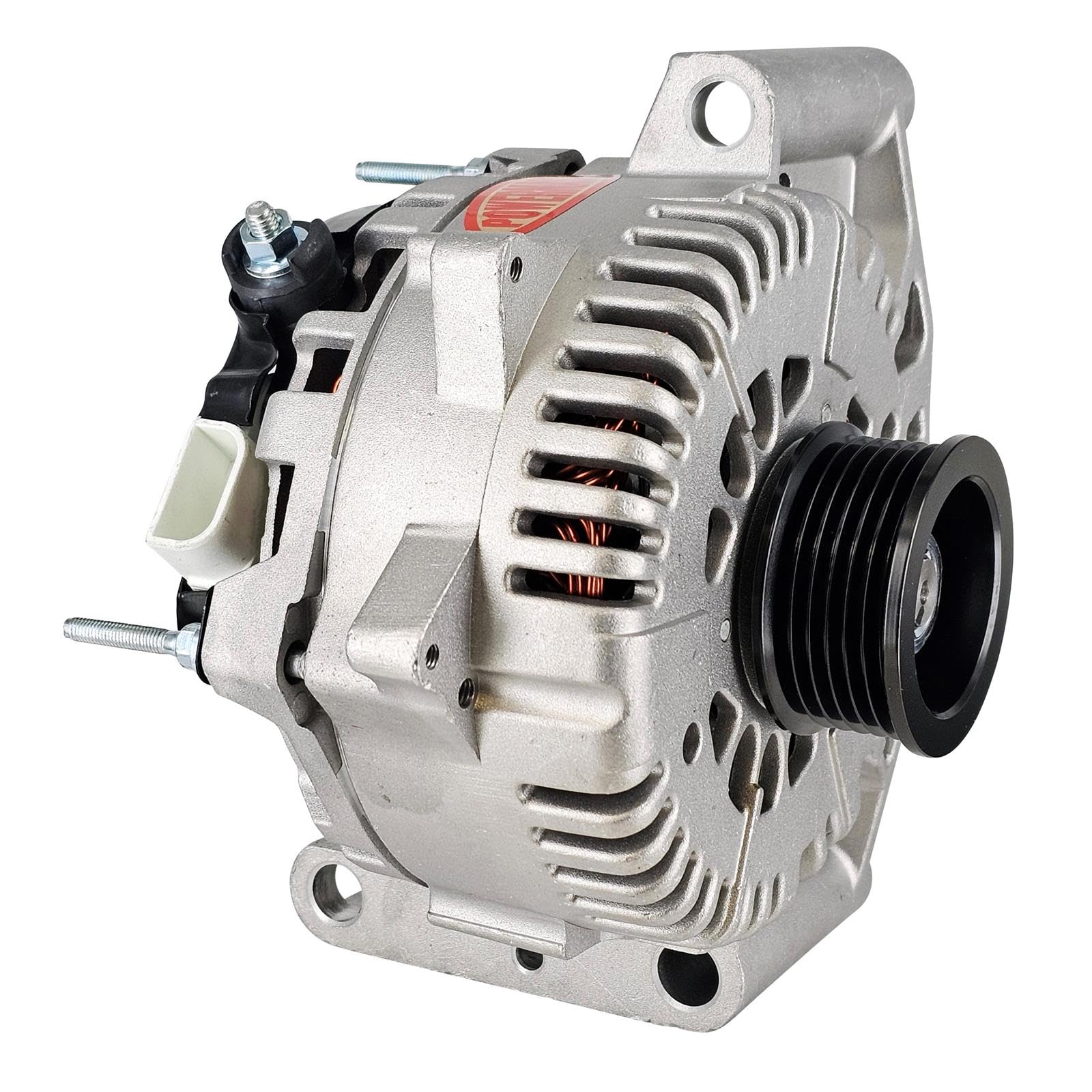 Natural Powermaster 48403 Alternator (4G 200A 6 Groove Pulley Trans Mating PCM Controlled LI-SIG-AS Regular)