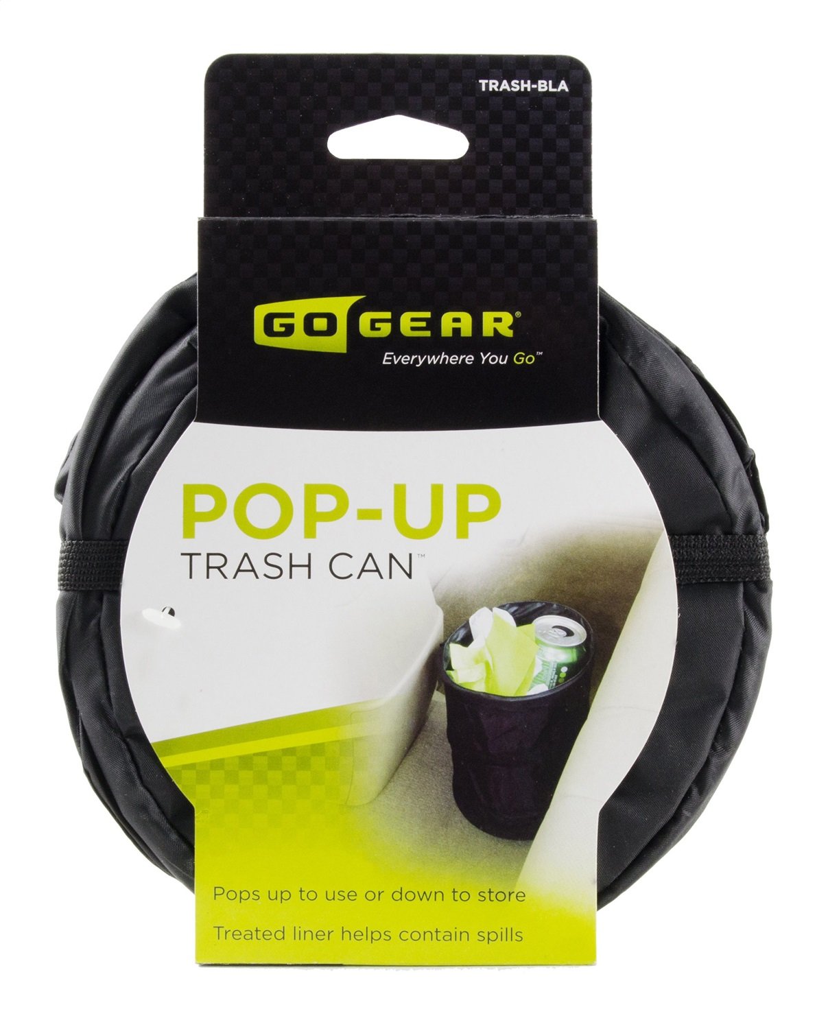 Pop Up BLK Trash Can