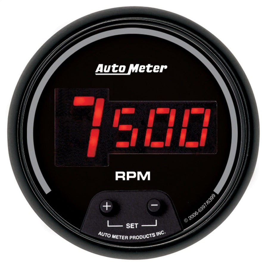 Auto Meter Sport Comp 6397 Digital 3-3/8" 10000 RPM In-Dash Tachometer, Regular
