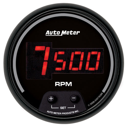 Auto Meter Sport Comp 6397 Digital 3-3/8" 10000 RPM In-Dash Tachometer, Regular