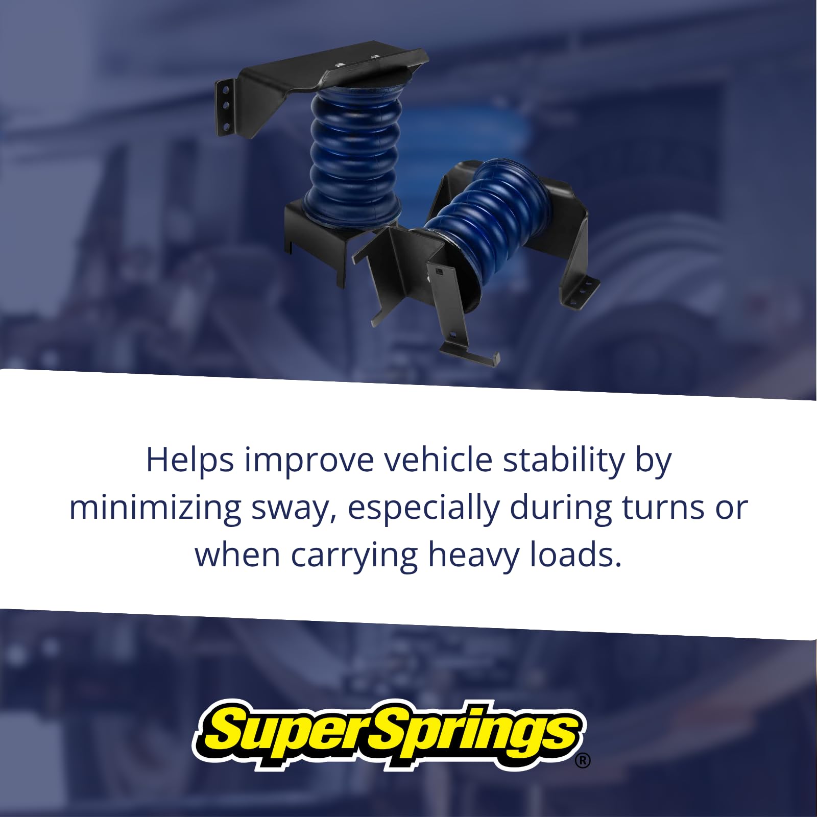 SSR-184-40-1 SuperSprings Rear for Ford F-53, Blue SumoSprings