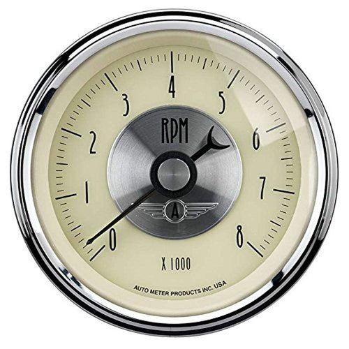 Auto Meter Prestige Antique Ivory 3-3/8" 0-8000 RPM Tachometer Gauge