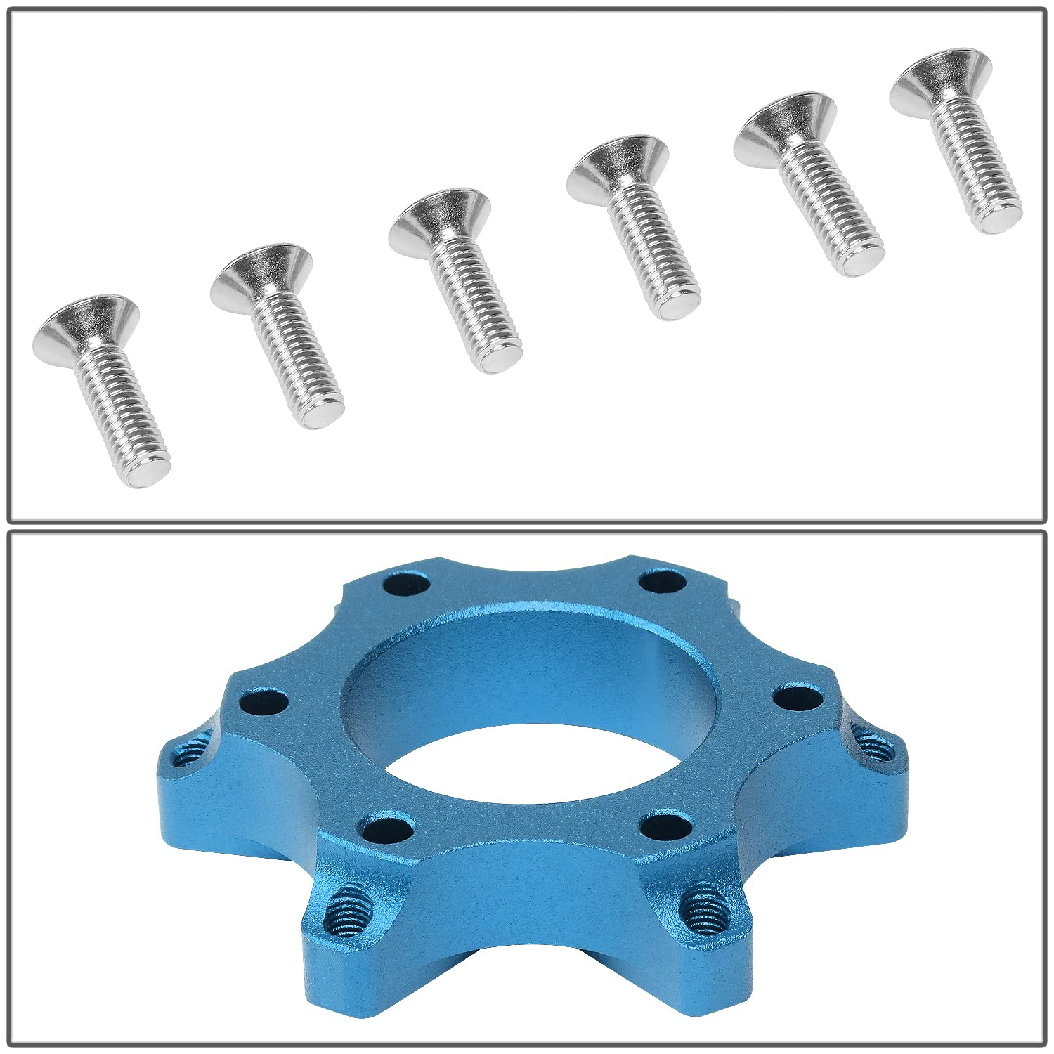 Blue NRG Innovations SRK-LOTH-BL Gaming Steering Wheel Hub Adapter Compatible with Logitech G923 G29 G920 G27, 6 X 70mm Bolt Pattern