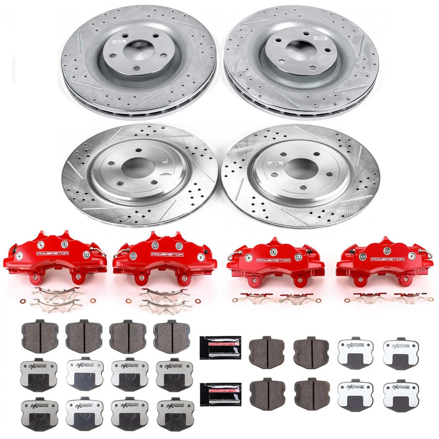 Power Stop Z26 KC1445-26 Front and Rear Brake Caliper Kit-Brake Rotor, Brake Pads & Calipers For Chevrolet Corvette 2006-2013 [Model Specific]