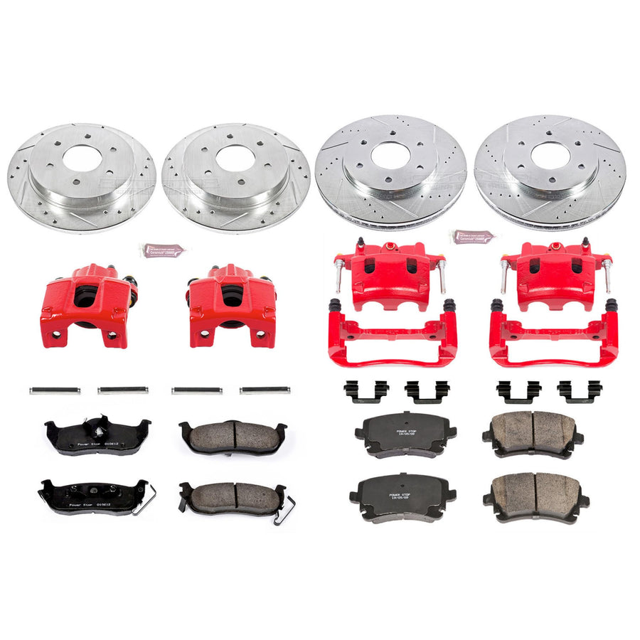 Power Stop Z23 Evolution Sport Brake Kit with Calipers For Armada Nissan 2005, Pathfinder Armada Nissan 2004, TITAN Nissan 2004-2005 [Model Specific]