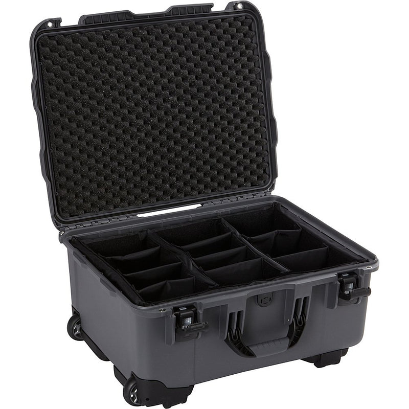 NANUK Hard Case Waterproof with Wheels and Foam Insert - Orange