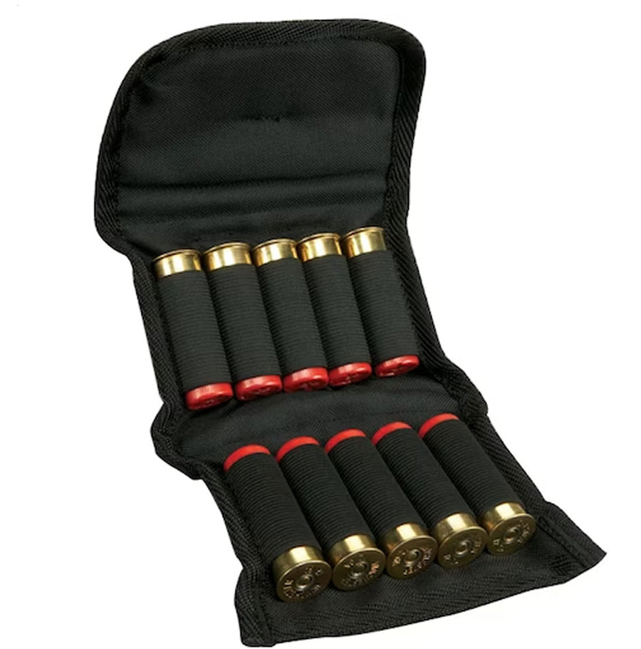 Camo Rugged Tactical Shotgun Ammo Pouch HUNTERS SPECIALTIES - Foldable 10 Shotgun Shells Holder