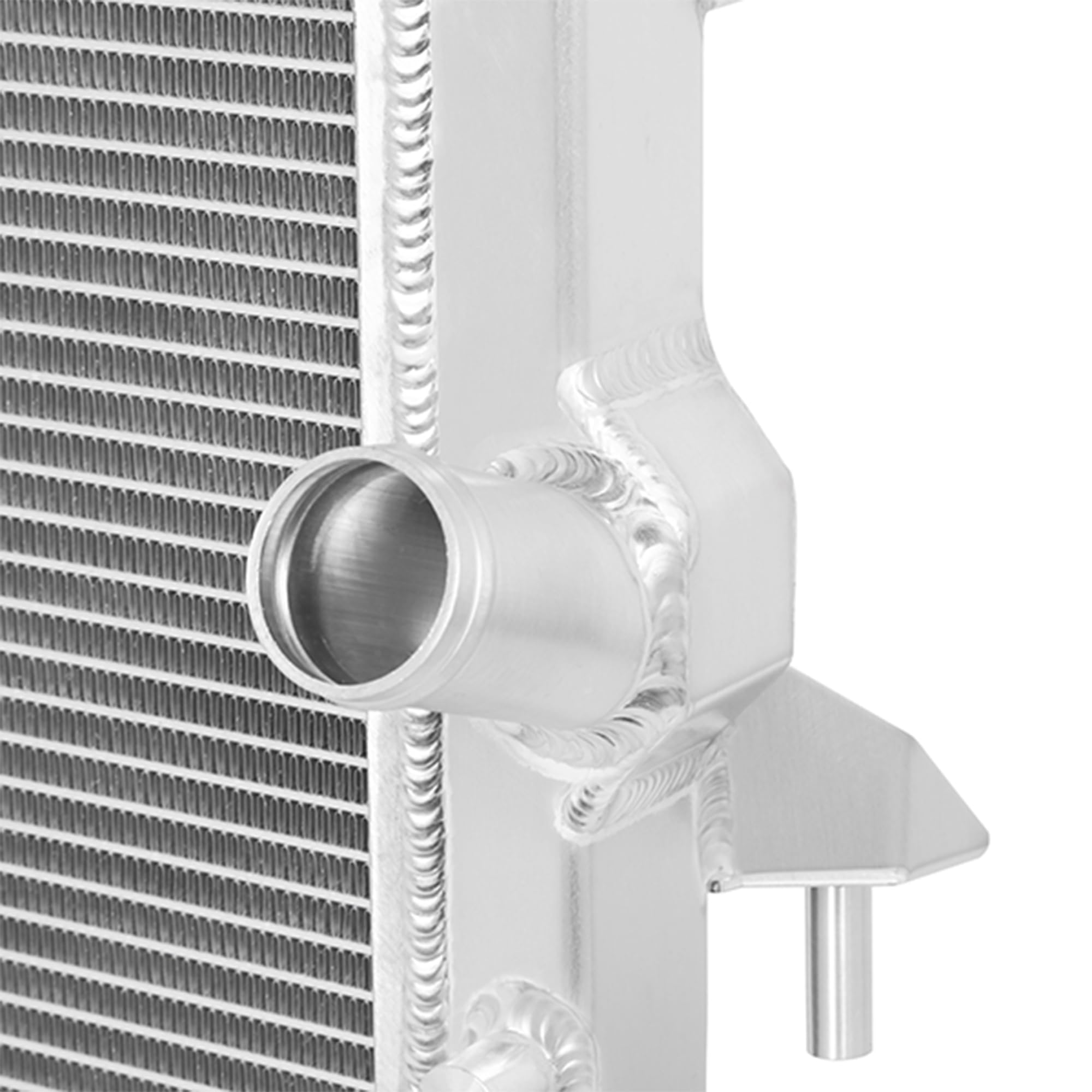 Mishimoto Aluminum Radiator MMRAD-WRA-07V2, Compatible with Jeep Wrangler JK, 2007-2017, Silver