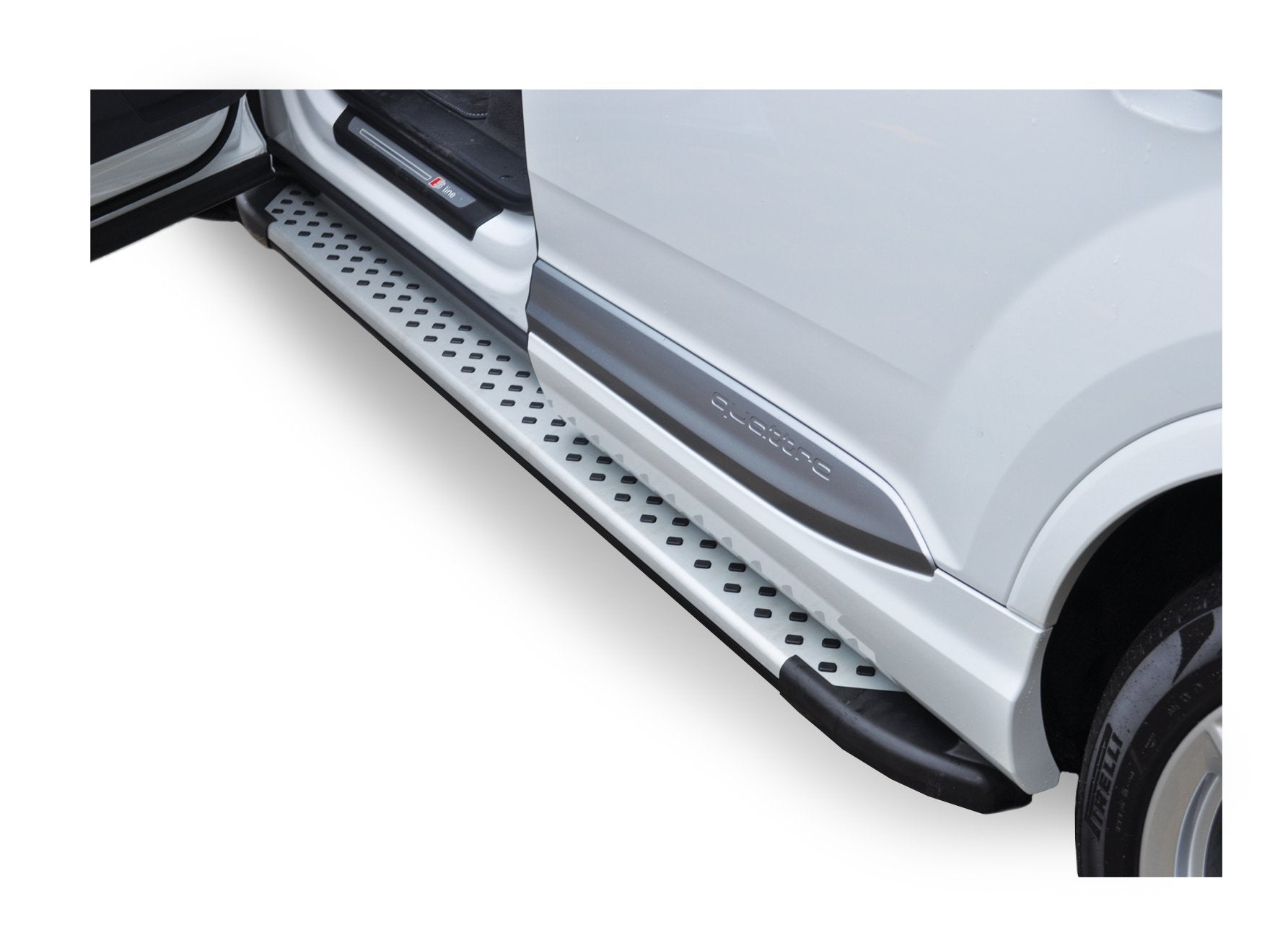 Silver Romik 62382418 RAL Running Board for Ford