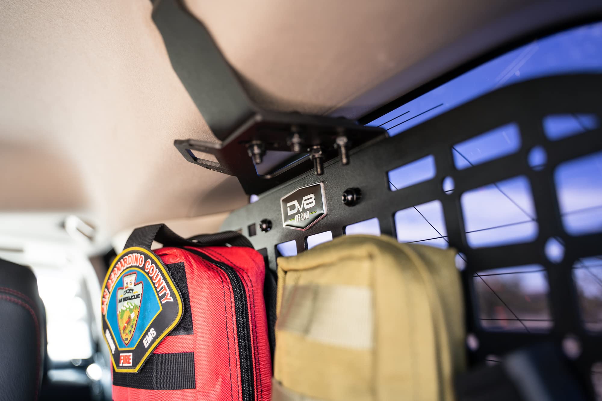 Rear Window Molle Panels DV8 Offroad for 2010-2024 Toyota 4Runner | Includes Passenger & Driver Side Panels | Mount Molle Bags, Med Kits, Tools, & Other Accessories | Rock Light Mounts