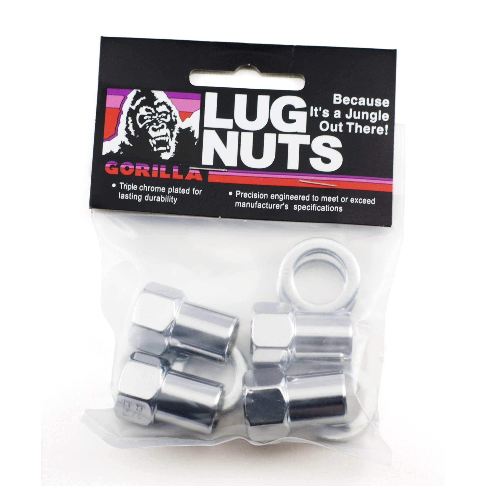 Standard Mag Open End Lug Nuts Gorilla Automotive 73087B (1/2" Thread Size)