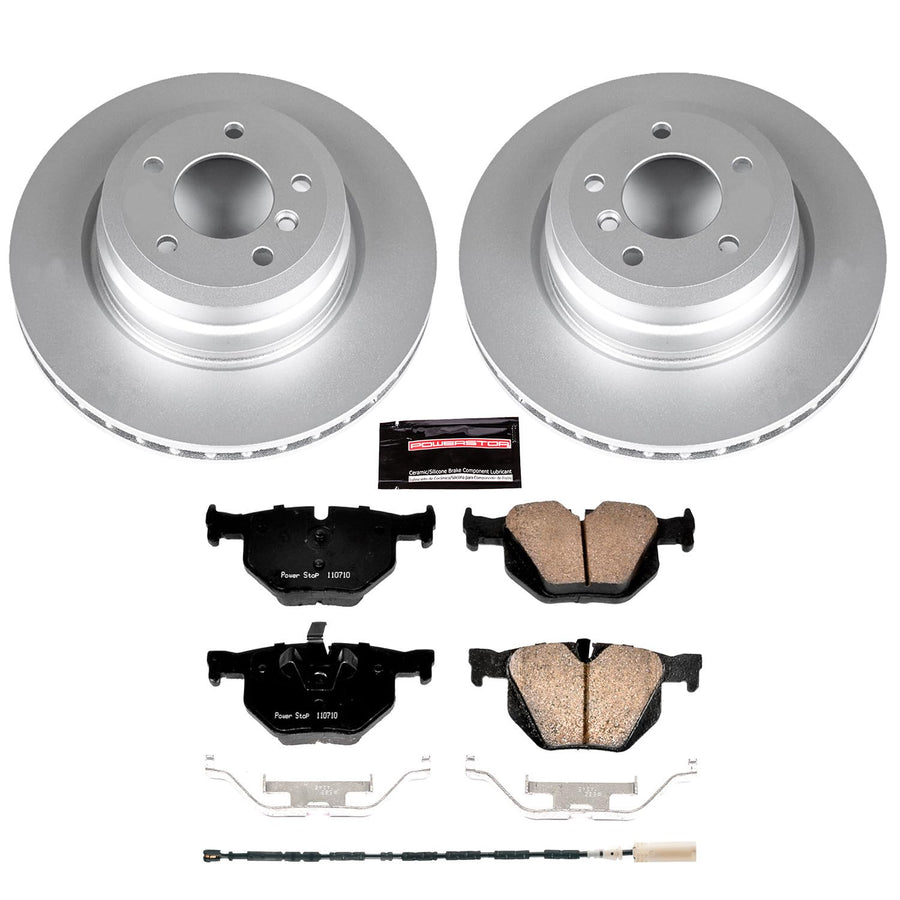 Rear Power Stop Z23 Evolution Geomet Coated Brake Kit For BMW X1 2013-2015 [Model Specific]