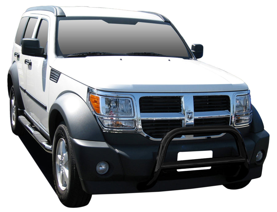 A Bar Black Horse No Skid Plate Black Compatible with 2007-2011 Dodge Nitro|2002-2007 Jeep Liberty-BB071103A