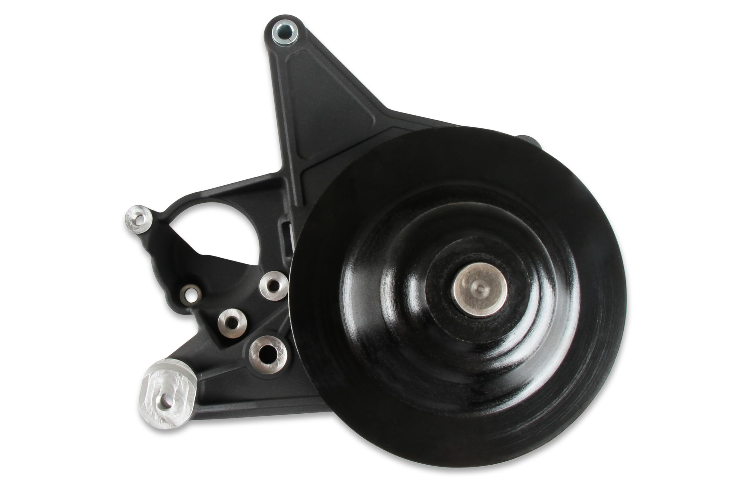Power Steering Bracket Kit Holley 97-334BK with Long Spacer Black