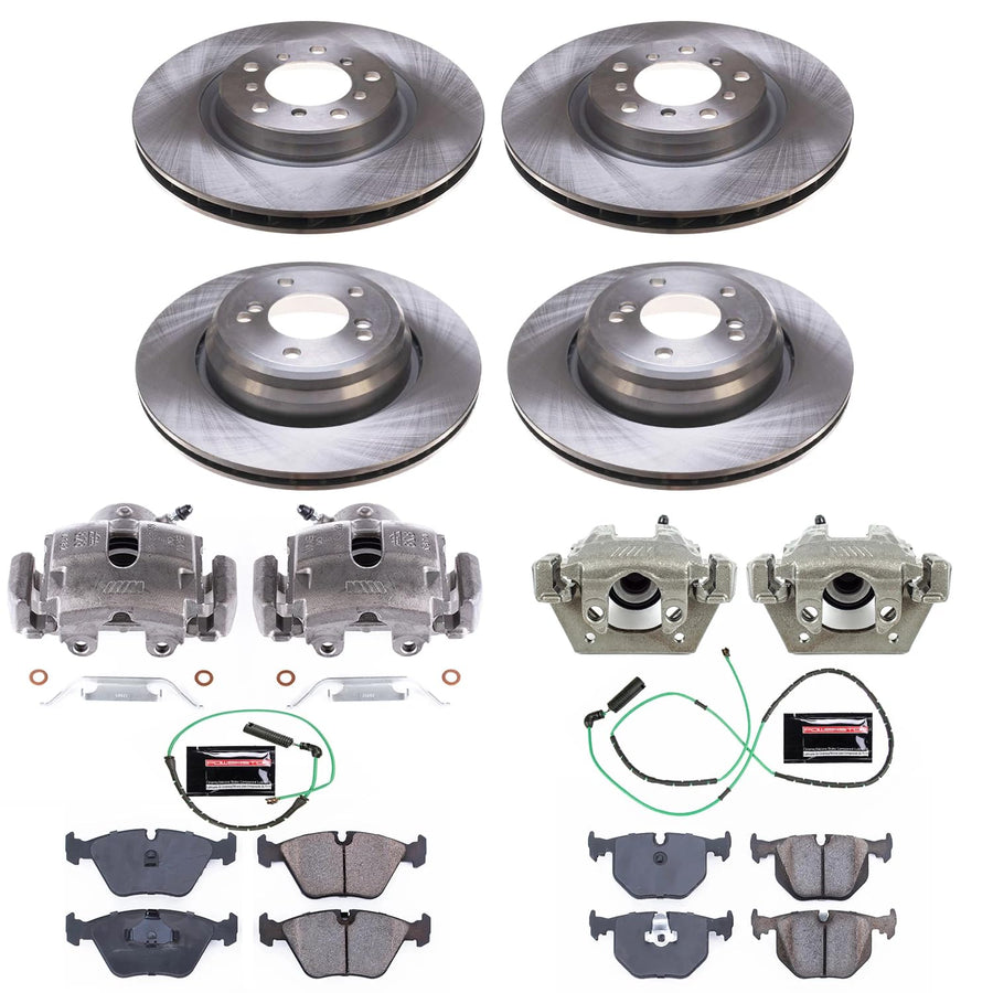 Power Stop KCOE5730 Replacement Autospecialty Front and Rear Caliper Kit- OE Brake Rotor, Brake Pads & Calipers For BMW M3 2001-2006 [Model Specific]