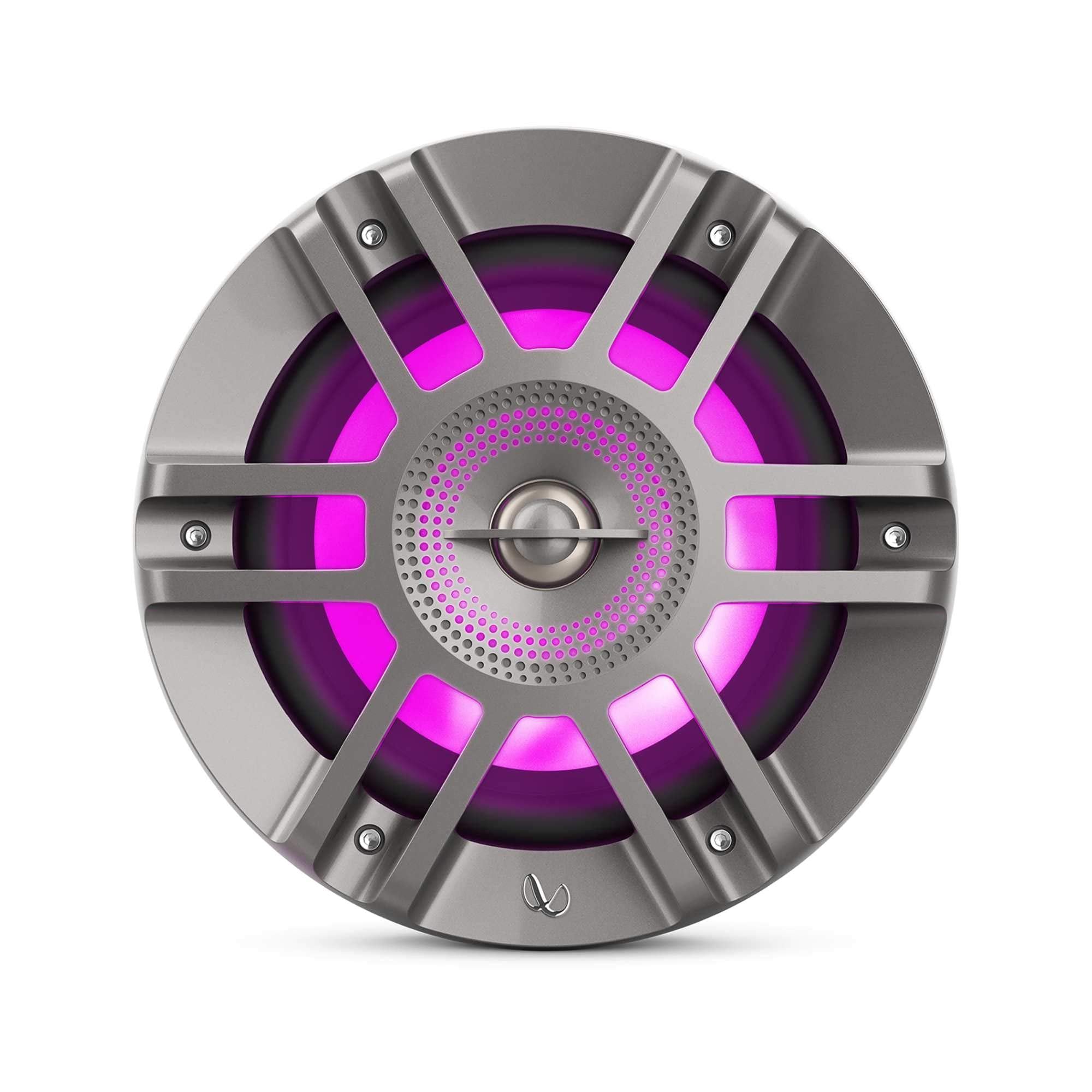 Kappa Marine Infinity KAPPA6125M Titanium 6.5" Premium 2-Way RGB LED Coaxial Speakers