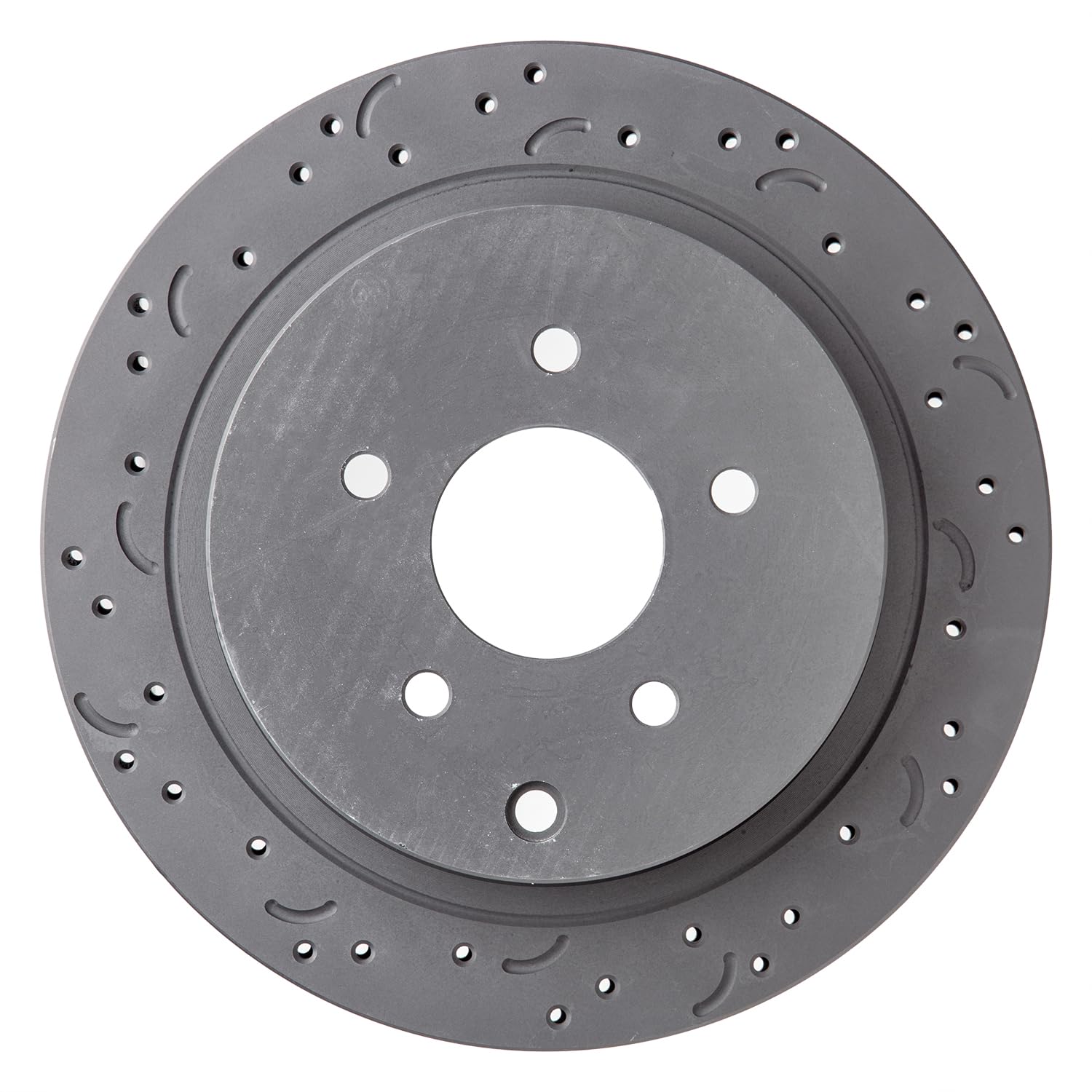 Talon Cross-Drilled and Slotted Vented Rotor, Hawk Performance Brakes, 12.13 in. Diameter, 2.44 in. Height