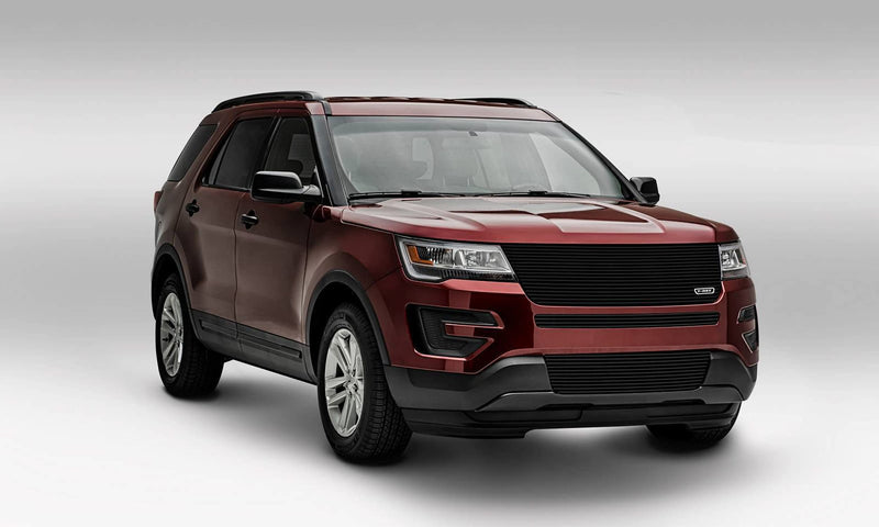 2016-2017 Explorer T-Rex Grilles Laser Billet Grille, Black, 1 Pc, Replacement, without Logo Recess - PN #6216651